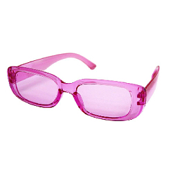 Очки прямоугольные малиновые №20